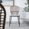 5 Piece Dining Set (Table And 4 Chairs) - Matt Black / Gray - Image 6