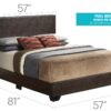 Aaron - Full Bed - Cappuccino - Image 6