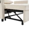 Loveseat Sofa Pull Out Sofa Bed Sleeper Sofa With A Reversible Backrest Cushion, Side Pockets, 2 USB Ports And A Phone Holder For Living Room - Beige - Image 24