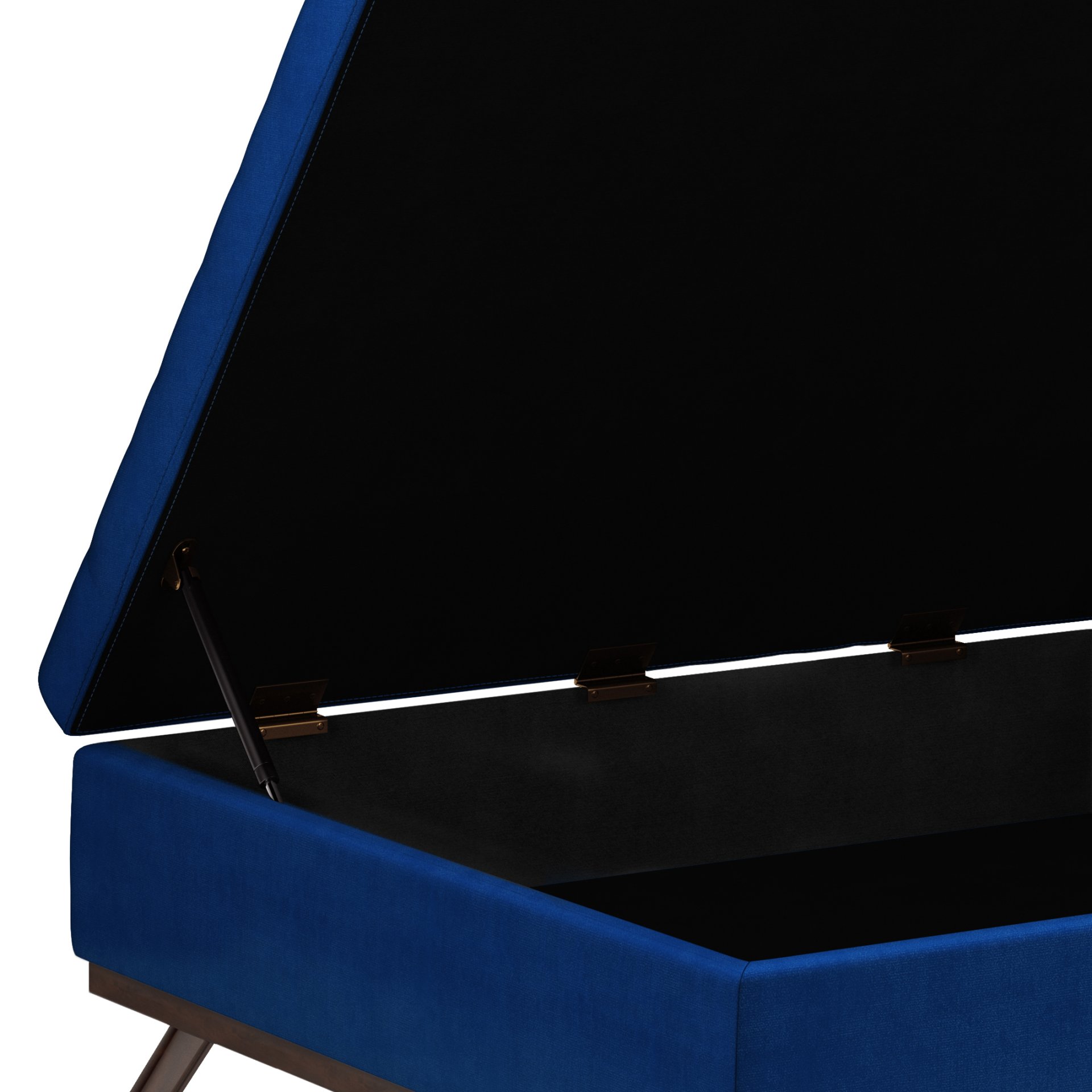 Owen - Square Coffee Table Storage Ottoman - Blue - Image 4