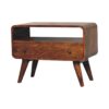 Mini Curved Media Unit - Chestnut - Image 8