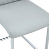 Modern Dining Chairs With Padded Seat And Metal Legs Design (Set of 8) - Light Gray - Image 11