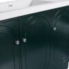 Contemporary 48" Freestanding Bathroom Vanity With Soft Close Cabinet Doors, Excluding Sink - Dark Green - Image 17