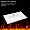Rectangular Single Vanity Top With 1 Faucet Hole And Overflow, 35" X 20", Sink Only - White - Image 6