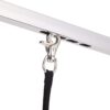 Folding Dog Pet Grooming Table Stainless Steel Frame, Rubber Mat On Board With Adjustable Arm And Clamps Pet Dog Cat Grooming Table - Silver Gray - Image 9