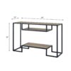 Idella - Sofa Table - Rustic Oak / Black - Image 5