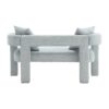 Modern Loveseat Sofa, Comfy Upholstered 2 Seater Sofa - Mint Green - Image 15