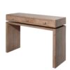 Rustic Wood Console Table With 3 Drawers Entryway Table For Hallway, Foyer, Or Office - Natural / Natural & Light Brown / Natural Wood / Natural Wood Wash / Natural / Rustic - Image 7