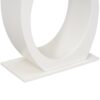 Console Table With Oval Base And Reinforced Bottom Plate For Stability - Beige - Image 10