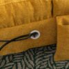 Ergonomic Linen Massage Chaise Lounge With Remote Control - Color, 5 Modes For Office, Living Room, Bedroom - Mustard - Image 14