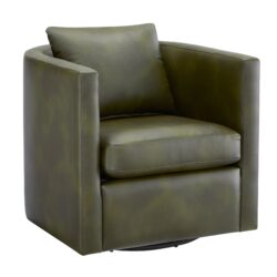 Sutton - Swivel Barrel Chair - Green