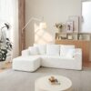 Modular Cloud Sectional Couch With L Shape Chaise - White - Image 2