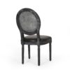 French Country Dining Chair (Set of 2) With Cane Backrest - Black - Image 8