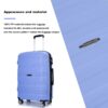 Hardshell Suitcase Spinner Wheels Pp Luggage Sets Lightweight Durable Suitcase With Tsa Lock, 3 Piece Set (20/24/28) - Purplish Blue - Image 11