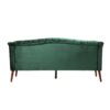 Comfy 3 Seat Sofa With Wooden Legs, For Living Room And Study - Emerald - Image 8