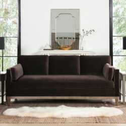 Knox - Modern Farmhouse Sofa - Deep Brown