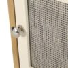 Contemporary End Table With Rattan Accents And Tempered Glass - Natural / White - Image 13