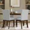 Back Dining Chair (Set of 2) - Light Gray - Image 2
