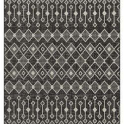 Sunshine - 5'3" X 7'3" Indoor, Outdoor Area Rug - Anthracite