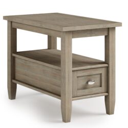 Warm Shaker - Narrow Side Table - Distressed Gray