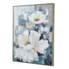 Large Rectangle Framed Wall Art Flower Canvas Print, Home Decor For Living Room Kitchen Foyer Office - Blue - Image 7
