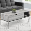 Table, Rectangular, Lift - Top, Contemporary & Modern - Gray - Image 12