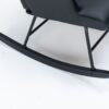 Rocking Chair, Glider Chair, Rocking Accent Chair With Lumbar Pillow And Ottoman For Living Room - Black - Image 5