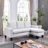 Jenna - Sofa Chaise - White - Image 4
