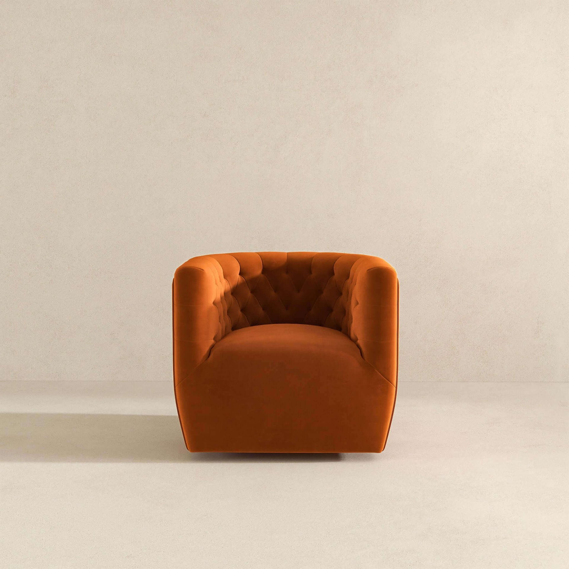 Delaney - Swivel Chair - Burnt Orange - Image 6