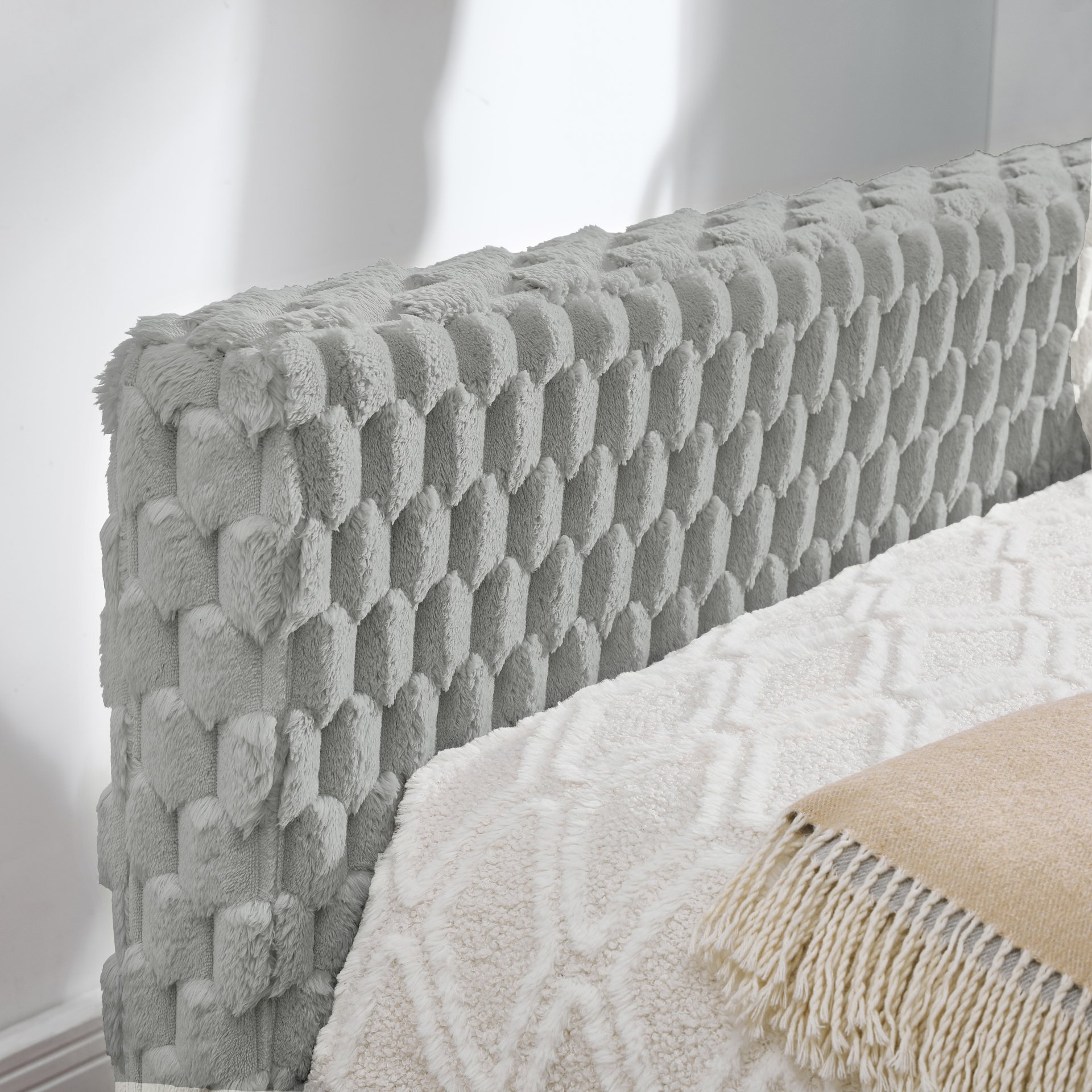 Modern Twin Size Daybed Upholstered Sofa Bed With Pull Out Feature - Dark Gray - Image 7