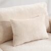Mid Century Modern Chenille Fabric Loveseat Sofa With Brown Wood Feet, 2 Seat Upholstered Couch For Living Room And Bedroom - Beige - Image 11