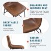 (Set of 4) Retro Chairs, Comfortable Bar Stools, Suitable For Industrial And Vintage Style Environments - Brown - Image 8