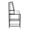 Geo - Tier Contemporary Desk - Black / Clear - Image 3