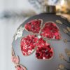 Christmas Ball Ornaments, Glass Decorative Hanging Ball Christmas Tree Ornaments For Holiday Party Decorations (Set of 4) - Multi - Image 3