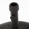 Stylish Concrete Umbrella Base With Iron Support Pole - Black - Image 7