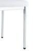 Luxury Simple Chair High Resilience Dining Chair Material With Metal Leg (Set of 6) - White / Silver - Image 12