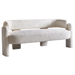 Boucle Upholstery Modern Sofa For Living Room - Beige