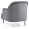 Elegant Traditional Armchair - Gray - Image 4