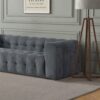 Eden - Modern Tufted Chesterfield Sofa - Gray - Image 9
