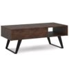 Lowry - Lift Top Coffee Table - Distressed Charcoal Brown - Image 2