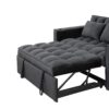 Multi Functional Sofa Bed With Cup Holder And USB Port For Living Room Or Apartments - Black - Image 22