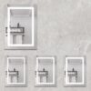 20 X 28" Bathroom Medicine Cabinet With Mirror Wall Mounted LED Bathroom Mirror Cabinet With Lights, Anti-Fog, Waterproof, Dimmable, 3000K~6000K, Single Door, Touch Swich, Storage Shelves - Silver - Image 6