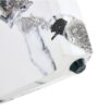 Modern Round Glass Coffee Table With Tempered Glass Countertop - White - Image 15