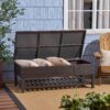 Regent - Storage Bench With Metal Rack - Brown Multi - Image 7