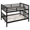 Full Over Full Bunk Bed With Ladder For Bedroom - Espresso - Image 16