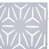 Outdoor & Indoor Metal Privacy Screen, Freestanding Decorative Panels For Deck, Balcony, Patio, Lawn, And Garden - White - Image 7