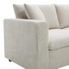 Modern Sectional Sofa With Throw Pillows, Cloud L Shaped Couch Set With Wide 4 Seat Comfy Couch Set With Movable Ottoman - Beige - Image 14