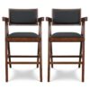Athena - Counter Chair - Black / Brown - Image 2