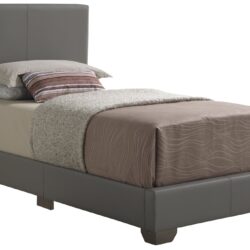 Aaron - Twin Bed - Light Gray