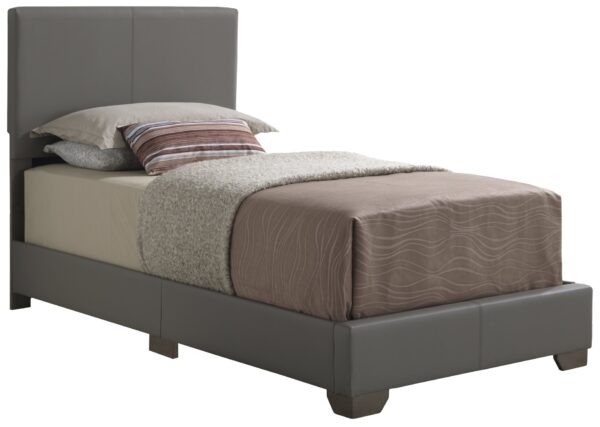 Aaron - Twin Bed - Light Gray